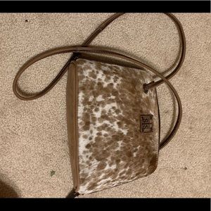 Cowhide purse